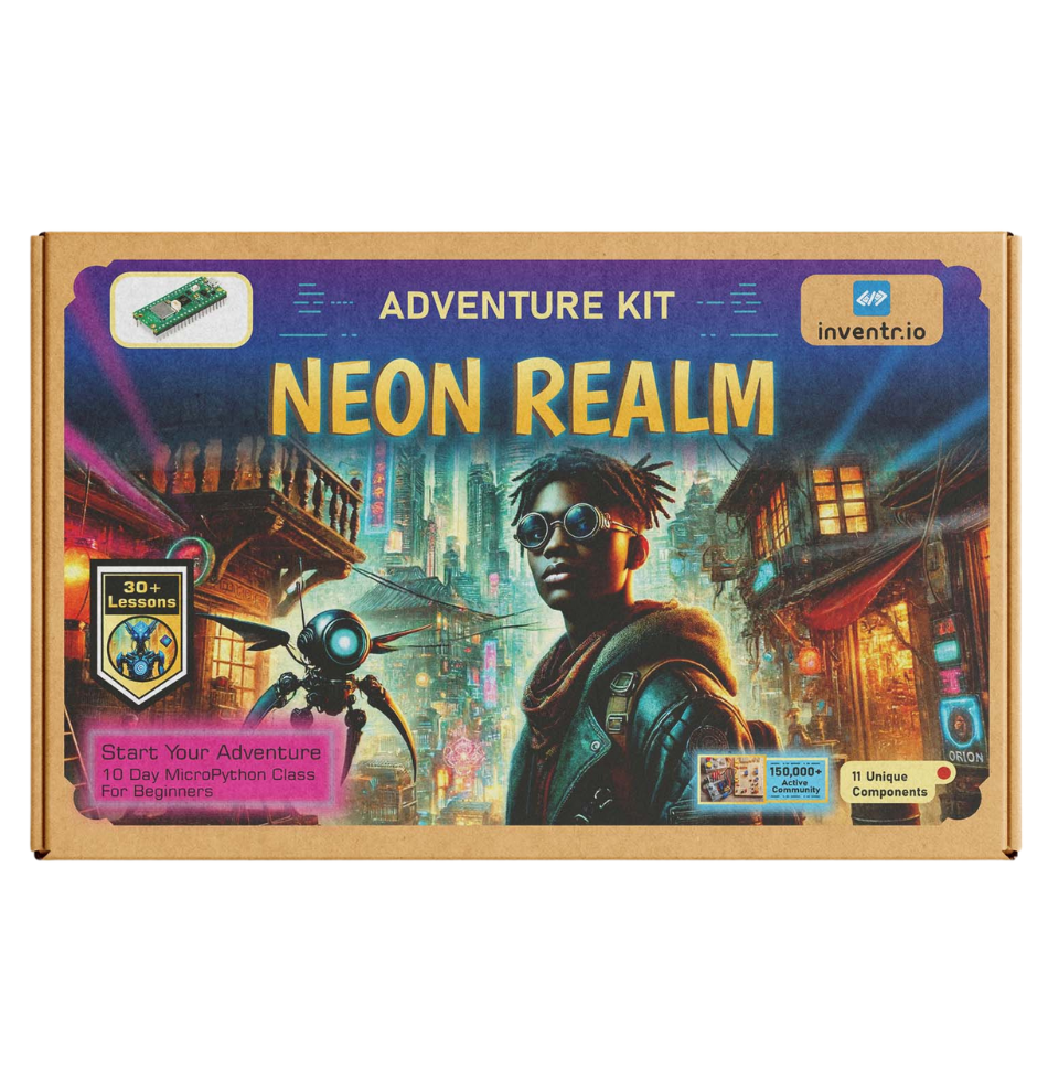 Python Starter Kit (Adventure Kit: Neon Realm) inventr.io