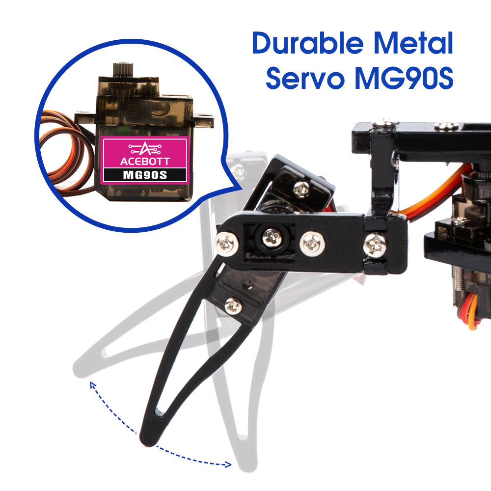 ACEBOTT Quadruped Bionic Spider Robot Starter Kit For ESP8266 inventr.io